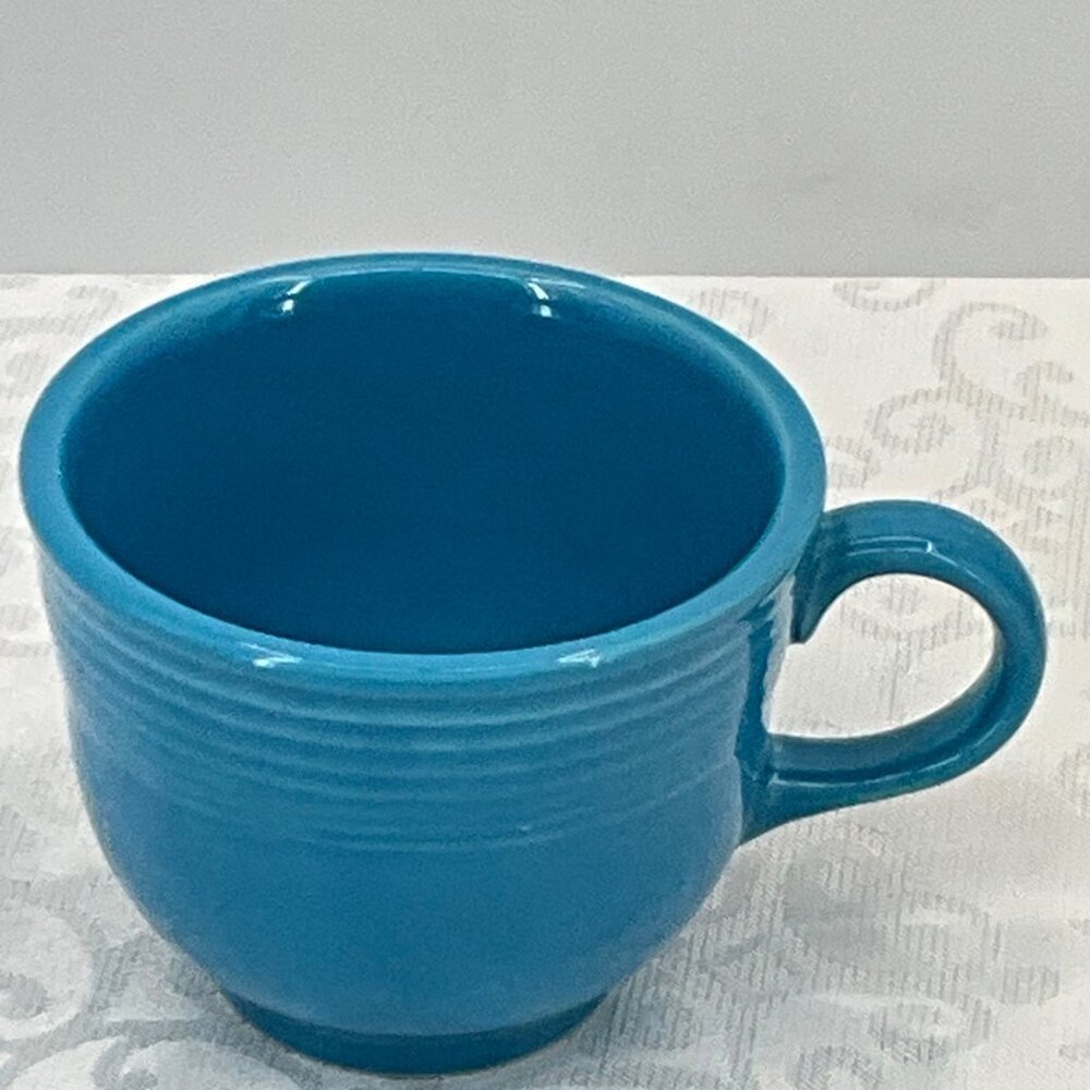 Fiesta Peacock Ceramic Coffee Mug 10 Oz Vintage Design Durable Everyday Use